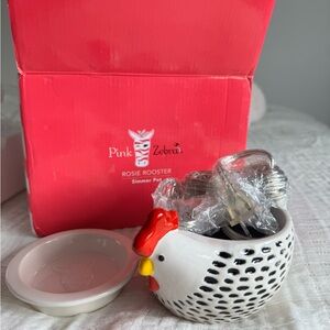 NEW Pink Zebra Rosie Rooster Simmer Pot